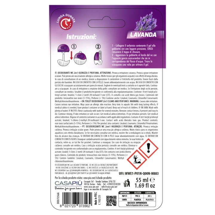 CAA DEO WC GABBIETTA LIQUIDO 55ML lavand