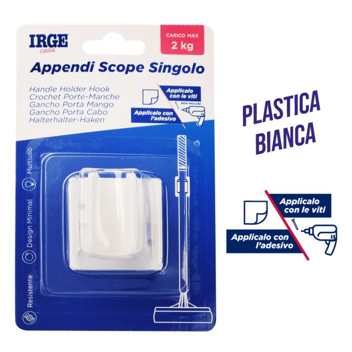 AAZ GANCI ADESIVI PER SCOPA 1PZ