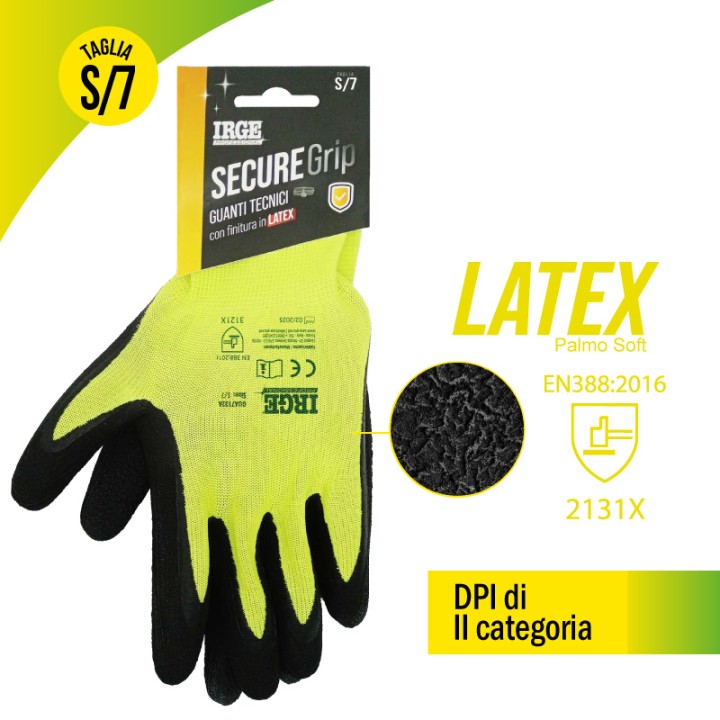 AAO GUANTI TEC.SECURE GRIP LATTICE S/7