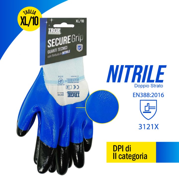 AAN GUANTI TEC.SECURE GRIP NITRILE XL/10